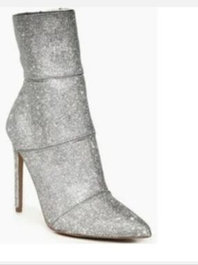 Steve Madden Winona Rhinestone Heeled Boots Size 9.5